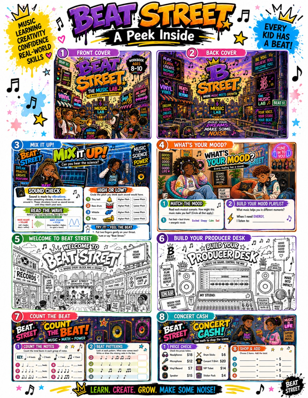 Beat Street: The Music Lab preview pages