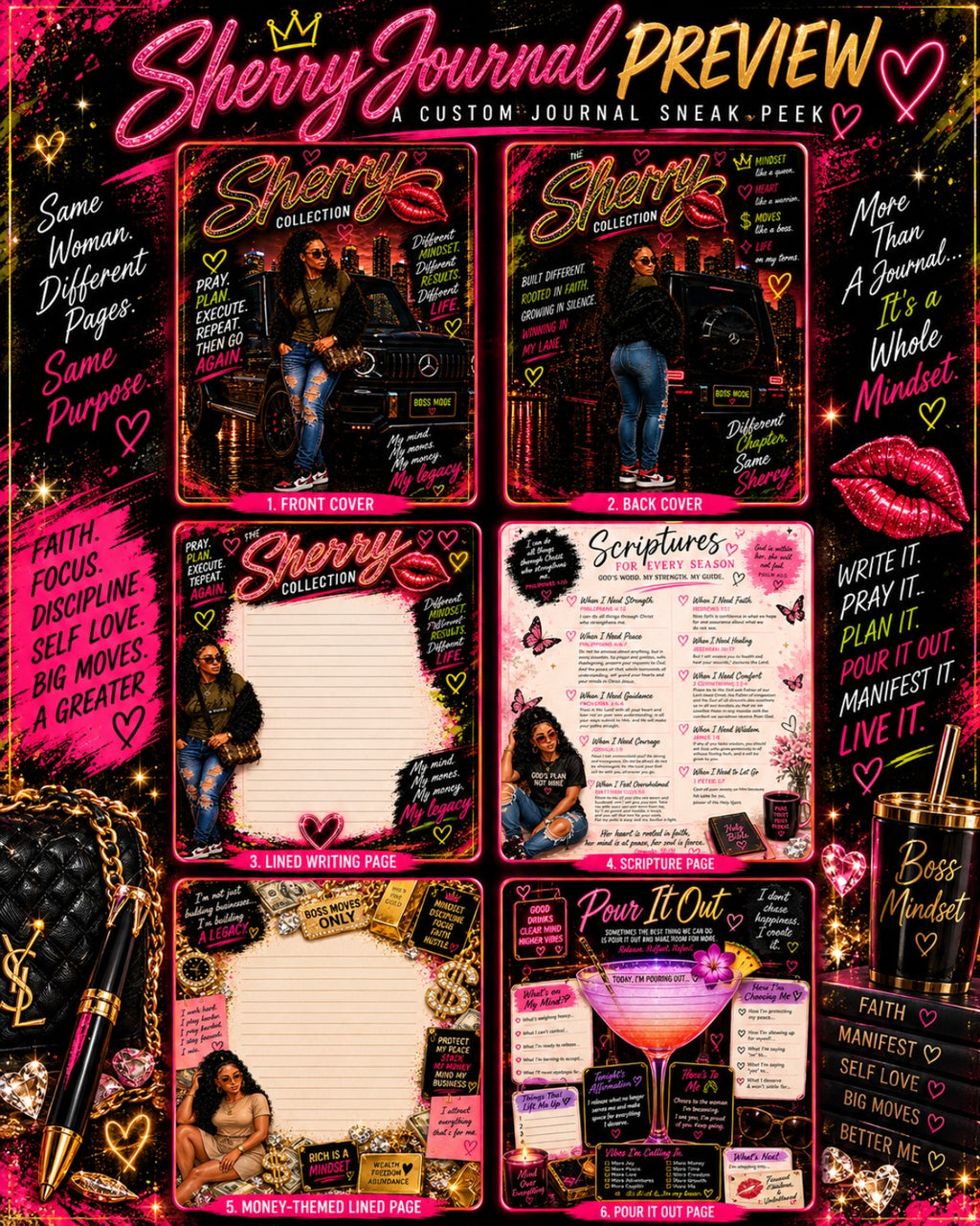 Custom personal journal example - Sherry