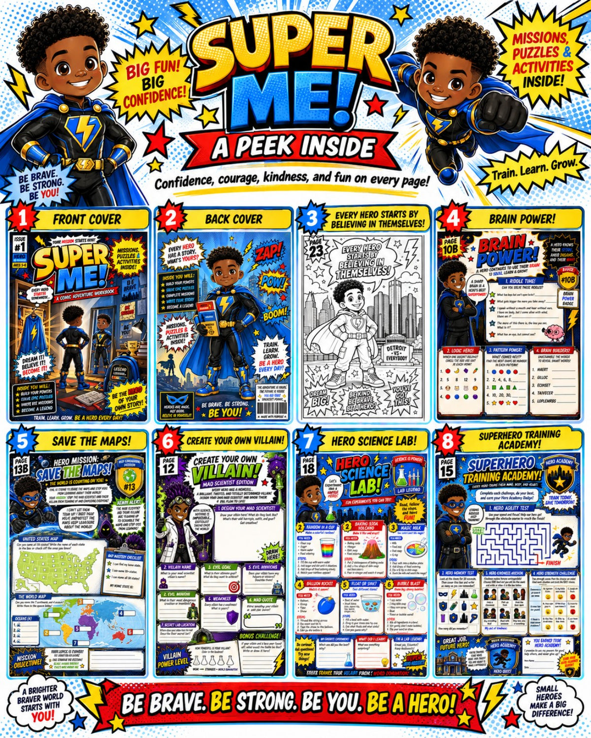 Super Me preview pages